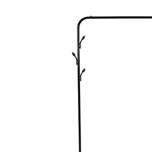 Porte-vêtements sur pied Myrva Leaf Rack, 1 tube, à un seul niveau, design minimaliste, rangement de placard en métal - Product Image 4