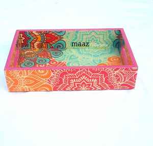 Vajilla y vajilla de madera MDF Premium de alta calidad, tamaños personalizables, bandeja impresa con revestimiento de esmalte desechable - Product Image 3