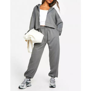 กางเกงวอร์มผ้าฝ้ายฟลีซสำหรับผู้หญิง สกรีนโลโก้ได้ ระบายอากาศได้ดีและสวมใส่สบาย - Product Image 1