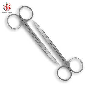 Tijeras Iris de 11.5cm Hechas Profesionalmente, Puntas Rectas y Afiladas, Instrumentos Quirúrgicos Oftálmicos de Acero Inoxidable - Product Image 2
