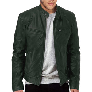 Chaquetas de Cuero PU para Hombre, Estilo Gabardina, Ajuste Entallado, Venta al por Mayor - Product Image 2