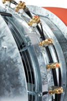 Pulvérisateur à chenilles de haute qualité de fabrication italienne, 1500 L, atomiseur PLATINUM, pour la pulvérisation de produits chimiques sur les vergers, les vignobles, les arbres
