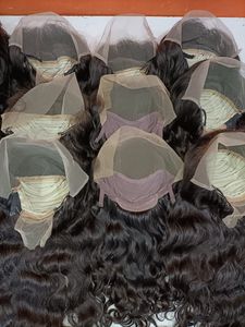 Venta al por mayor a granel Virgen Natural Transparente HD Pelucas frontales de encaje completo Cabello de mezcla cruda para mujeres negras Frontal de encaje de alta calidad - Product Image 3