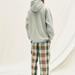 Solid Color Drop Shoulder <b>Hoodies</b> for <b>Men</b> 100% Cotton Hooded Winter <b>Lightweight</b> Durable Breathable Eco-Friendly New Arrival - Product Image 2