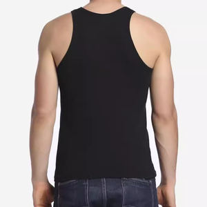 Camiseta sin mangas de entrenamiento de gimnasio para hombre de diseño personalizado, ropa deportiva de punto transpirable, estilo informal, ropa deportiva de talla grande para adultos - Product Image 3