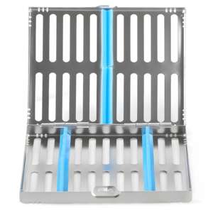 Bandeja de Esterilización Dental de Acero Inoxidable de Alta Calidad, Autoclave Manual, Casete Porta Instrumentos de 10 Piezas, Quirúrgico Dental - Product Image 6