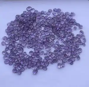 Natural Amethyst Free Form Size Rose Cut Slices Semi Precious Loose Gemstones Wholesaler at Factory Price Shop Now