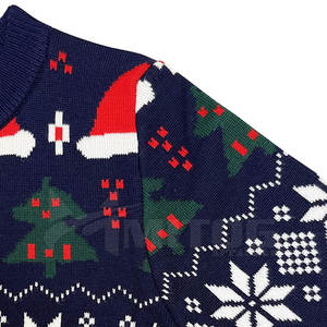 Best Selling Men's Christmas Sweatshirts Slim Fit Comfortable Pullover with Solid Pattern Plain Dyed for Winter Lined Design - Product Image 3