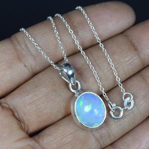 925 pendentif en argent Sterling opale de feu pierre précieuse fait à la main cadeau de mariage parfait pour l'amour avec 925 timbre pendentif bijoux - Product Image 5