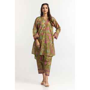 ชุดเสื้อและกางเกงผ้าด็อบบี้พิมพ์ลายดิจิทัล สีสันแบบ IPS-24-18 - Product Image 2