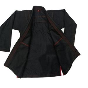 Ligero poliéster algodón Jiu Jitsu brasileño BJJ Gi uniforme logotipo personalizado impreso artes marciales desgaste posición frontal - Product Image 2