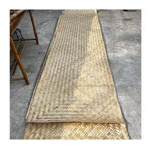 Rouleau de feuille de sangle de canne en bambou naturel, matériau écologique tissé à la main pour le rembourrage de meubles, la couverture d'armoires et les projets d'artisanat en bambou - Product Image 1