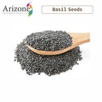Rempah-rempah tunggal & rempah rasa asli warna hitam biji Basil kering | Untuk minuman | Tukmaria | Digunakan untuk Falooda