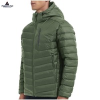 Veste d'hiver décontractée pour homme, vente chaude personnalisée, veste matelassée de haute qualité en nylon et plumes de canard, design tendance, taille plus