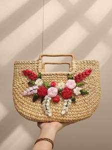 Bolso de mujer de jacinto de agua de alta calidad con precio barato, artesanía ecológica hecha en Vietnam - Product Image 6