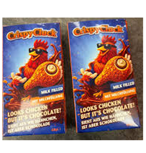 Pollo Frito Crujiente al por Mayor, Sabor Chocolate, 48g, Paquete de 24, Exhibidor con Diseño Divertido en Forma de Muslo de Pollo para Supermercados y Minoristas - Product Image 6