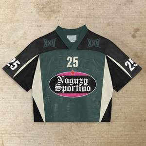 Custom Boxy Football Jerseys <b>Cropped</b> Vintage Sublimation Plus Size Retro Classic Original Football Mesh Jersey 24 25 - Product Image 6