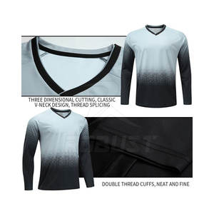 Venta al por mayor de manga larga Camiseta de portero de fútbol personalizado pantalones de portero de fútbol y conjuntos de Jersey - Product Image 4