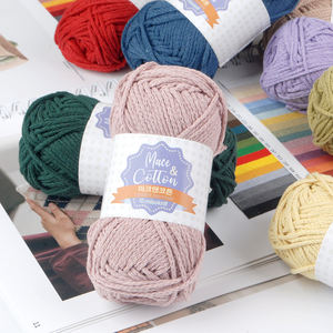 Misoknit Mace & Cotton Fil torsadé en forme de chaîne Strong Twist Meilleur prix pour un produit à motif brut de qualité - Product Image 3