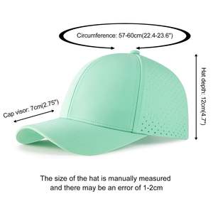 Gorra de béisbol Sombrilla de algodón polivinílico abovedada Premium Gorra ajustable para papá del conductor del camión - Product Image 6