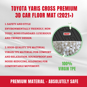 Accesorios de Coche de Gran Venta para TOYOTA YARIS CROSS Tapetes Repelentes al Agua de 65x85cm Antideslizantes de Fácil Mantenimiento para Aspirar - Product Image 2