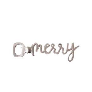 Abridor de vino de aluminio plateado Merry Metal Kitchen & Bar para abrir botellas de cerveza y refrescos - Product Image 2