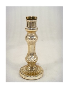 Designer Gold Mercury <b>Glass</b> Candleholder Candle Holders - Product Image 1