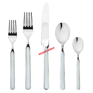 Set of Five Metal Cutlery Excellent Quality handmade Flatware <b>Caddy</b> Customized Size Designer Metal Cutlery - Product Image 3