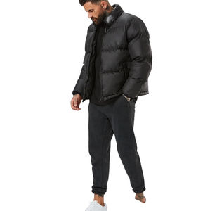 Veste en duvet à capuche d'hiver pour hommes en nylon personnalisé rembourré imperméable à l'eau manteau en peluche à capuche pour hommes manteau en peluche pour hommes - Product Image 2