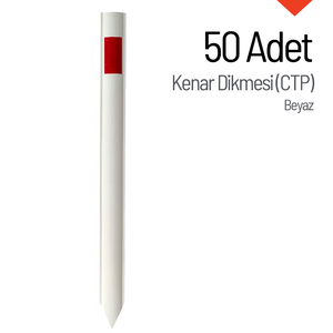 50-Piece White Roadway Edge <b>Bracket</b> Set (CTP) - Product Image 1