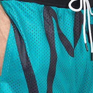 Short de course d'été décontracté pour hommes en maille à séchage rapide avec logo personnalisé motif en toile unie - Product Image 6