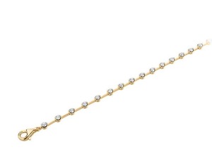 Pulsera Elegante de Corte Redondo con Incrustaciones de Diamantes de Laboratorio de 1.25 Ct F-G VS en Platino, Joyería de Regalo para Uso Diario - Product Image 2