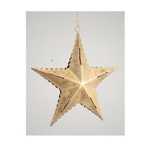 Adornos navideños de estrella colgante de Metal, decoración decorativa colgante de árbol de vacaciones para decoración festiva del hogar, accesorios de fiesta - Product Image 1