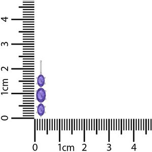 Premium <b>Silver</b> Plated 925 Sterling <b>Silver</b> Trendy Iolite Three Oval Stone Women's <b>Pendant</b> Cable <b>Chain</b> Claw Setting Gift Pack 3 - Product Image 6