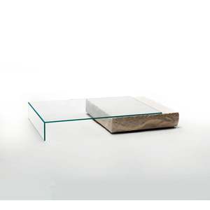 Terraliquida Handmade Minimalist <b>Low</b> Glass <b>Table</b> Convertible Furniture for Living Room or Entry Home Furnishing - Product Image 1