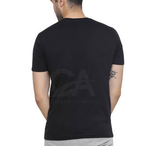 T-shirt personnalisé pour homme adulte T-shirt pour homme pour vente en ligne quantité minimale de commande bas T-shirt en coton personnalisé pour homme - Product Image 4