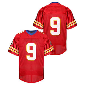 Uniforme de logotipo personalizado transpirable de alta calidad 100% poliéster personalizado American United Football Flag Football Jerseys de fútbol - Product Image 1