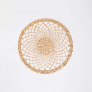 Mantel Individual de mimbre bohemio tejido a mano al por mayor para mesa de comedor, mantel rústico para decoración de granja y restaurante - Product Image 1