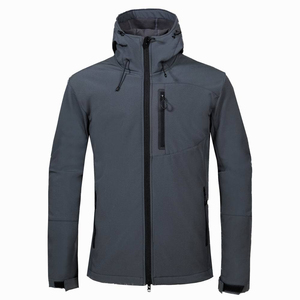 Venta al por mayor de los hombres casuales de alta calidad de los hombres al aire libre 5000mm impermeable 92% poliéster 8% Spandex chaqueta Softshell - Product Image 6