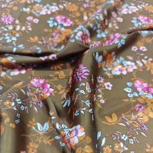 Vải lụa hoa văn tùy chỉnh, chất liệu satin mềm mại cho bộ thời trang trung niên - Product Image 3