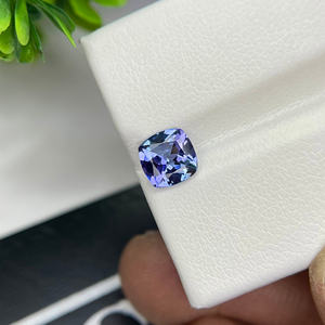 Cojín de tanzanita bicolor, piedra preciosa cortada, zoisita natural sin calentar para la fabricación de joyas, tienda de gemas al por mayor - Product Image 2