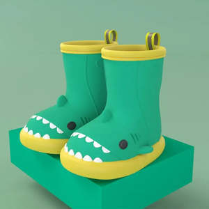 Waterproof Girls <b>Rain</b> Boots with <b>Canopy</b> Botas De Lluvia Sombreadas - Product Image 2
