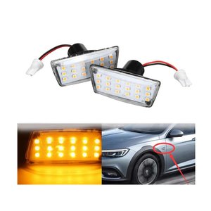 Kit indicatore di direzione a LED lente chiara luce arancione per Opel vauhall Adam Astra H J D Insignia Meriva B- - Product Image 1
