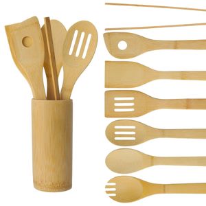 Ensemble de cuillères en bois à surface lisse pour un nettoyage facile Idéal pour mélanger les sauces épaisses et remuer les soupes sans effort - Product Image 6