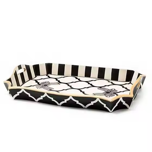 M Crafts India Handmade <b>Large</b> Bone Inlay <b>Serving</b> <b>Tray</b> High Quality Fancy Customized Color Durable Modern Style Home <b>Serving</b> - Product Image 1