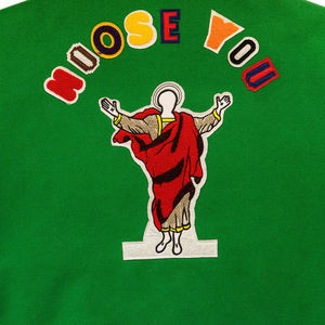 แจ็กเก็ตเบสบอลสำหรับผู้ชายเสื้อแจ็กเก็ตกันหนาวแบบลำลองปกตั้งมีหลายสี - Product Image 6