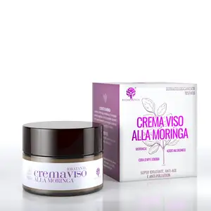 Anti-Aging and Anti-Pollution Moringa Face Moisturizer Cream - 99% Natural - RedMoringa - High Italian Quality