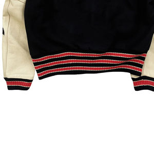 Chaqueta Universitaria de Alta Calidad de Fabricante OEM para Hombre, Bordado Chenille, Mangas de Cuero, Chaqueta Universitaria Personalizada con Letras de Béisbol - Product Image 4