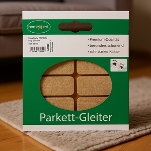 Glissières de parquet en feutre autocollantes de qualité supérieure 20 x 40 mm carrées naturelles pour la protection des tapis - Product Image 3