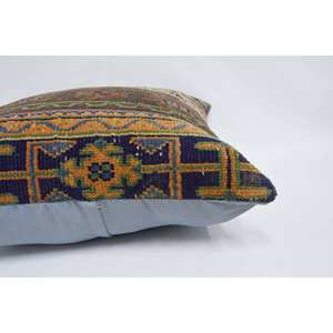 28x28 Multicolor Bohemian Wool Pillow Vintage Embroidered Patchwork Cushion Woven Decorative Floor Cushion <b>18x18</b> Inches - Product Image 5